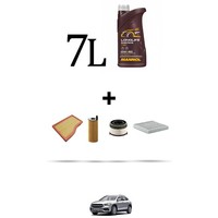 Hoffcar Set Service 4 Filter Und 7L ÖL FüR Mercedes Gla (H247) 180 D 85Kw Ab