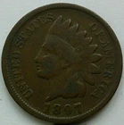 US 1897 Indian Head Cent  **