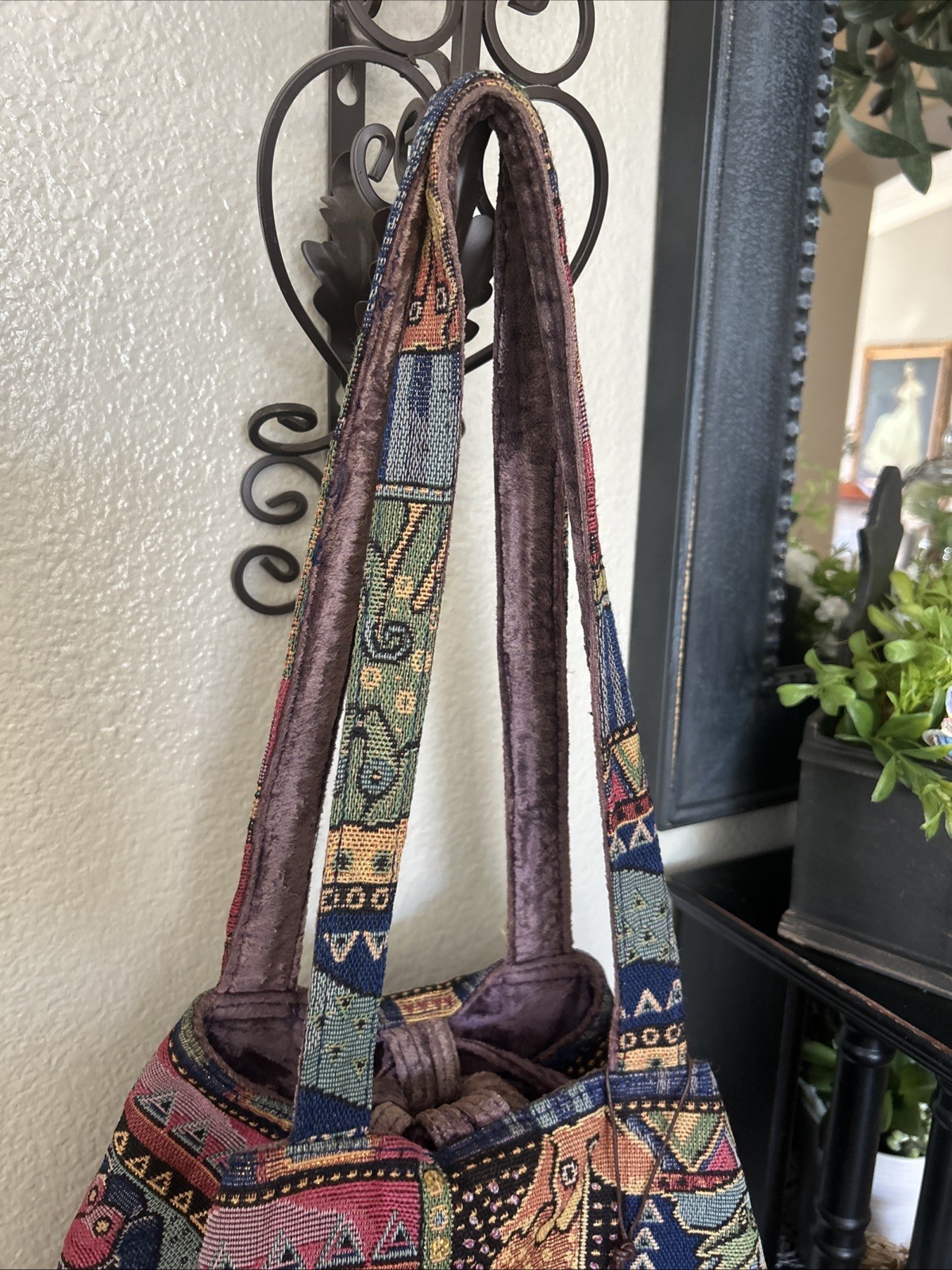 Cute Laurel Burch Dog/Cat Patchwork Medium Tote H… - image 4