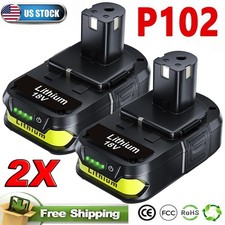 2X For RYOBI P108 18V One Plus High Capacity Battery Lithium Battery P107 P102