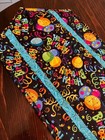 Handcrafted-Quilted Table Runner-HappyBirthday-Balloons, Multi-Colored,Turquoise — photo 1