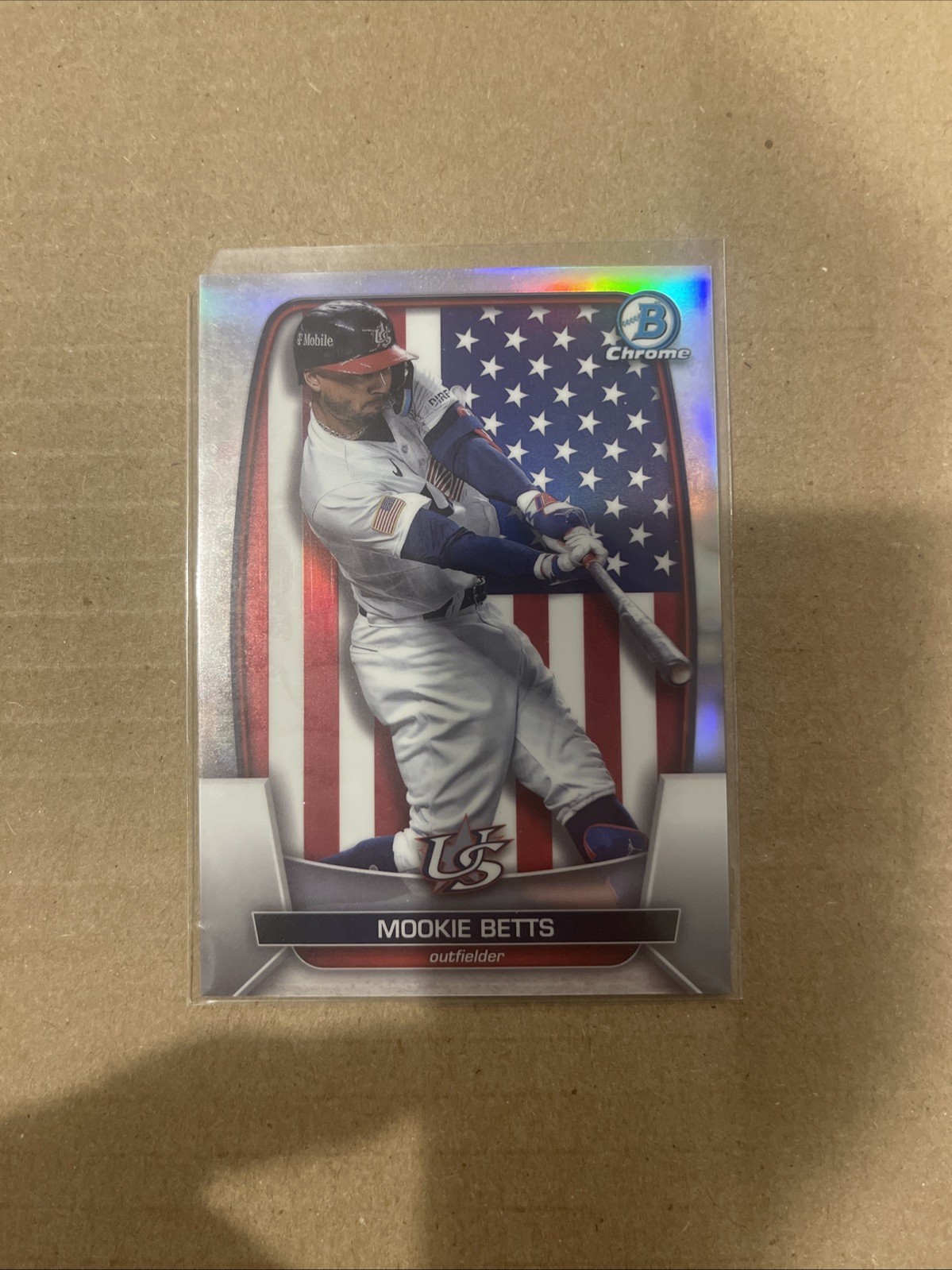 2023 Bowman Chrome Mookie Betts WBC-86 WBC Refractor /499 | Los Angeles Dodgers