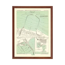 Old Map of Chennai 1884 - Vintage India Art Wall Decor Print