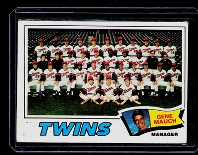 1977 Topps #228 Minnesota Twins / Gene Mauch TC, MGR, CL Team Checklists
