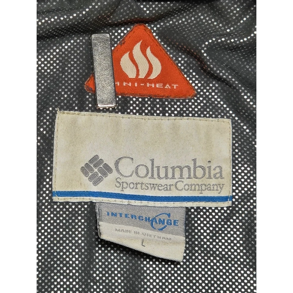 Columbia Mens L Lightweight Packable Puffer Jacket Omni Heat Insulated Gray - Image 3 of 4