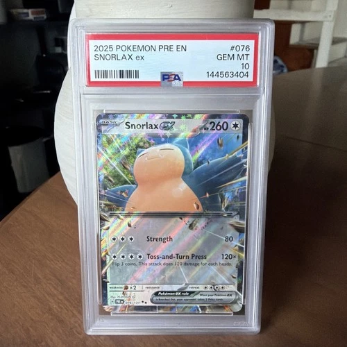 Snorlax ex #76/131 Prismatic Evolutions 2025 PSA 10