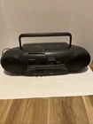 Sharp QT-CD7 Vintage 1992 Portable Stereo Boombox AM/FM CD Tape Tested - Works
