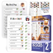 Chore Chart for   Daily Routine Chart for with Checklist  Stickers, Magnetic...