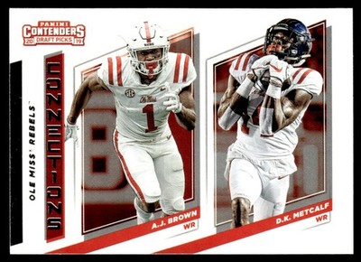 2019 Panini Contenders Draft Picks Collegiate Connections A.J. Brown/D.K.