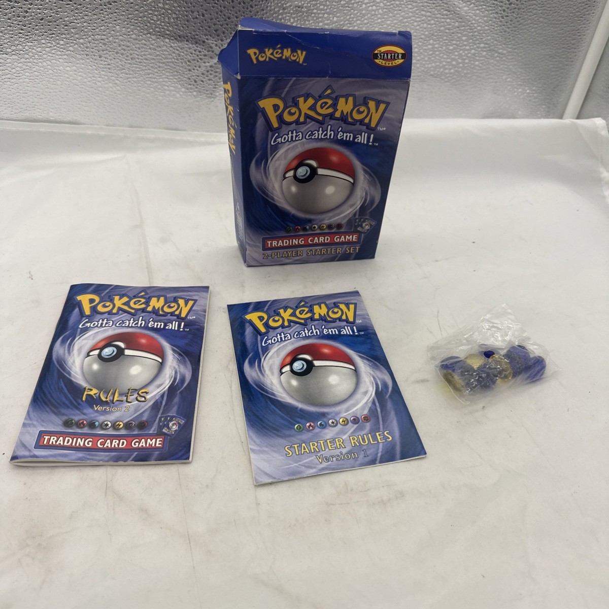 Authentic 1999 Pokemon Cards Base Set Theme Deck 2 Player Starter Set Box &  More