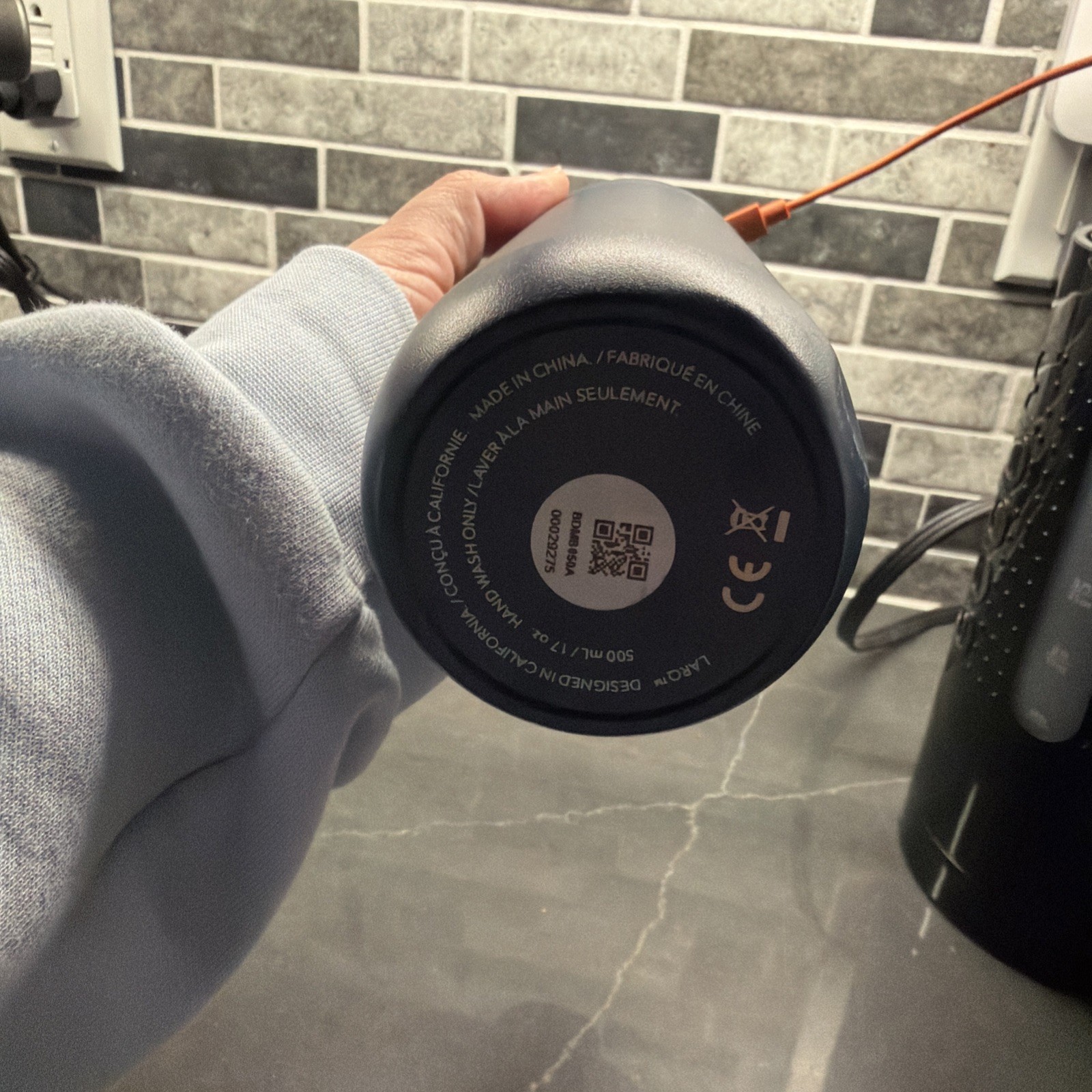 LARQ PureVis Self-Cleaning Water Bottle 17oz Insulated - Monaco Blue  Branded