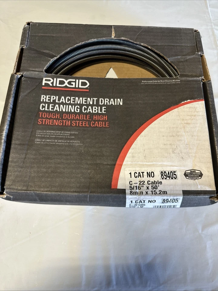 Ridgid 89405 Drain Cleaning Cable, 5/16 In. X 50 Ft. - Image 3 of 4