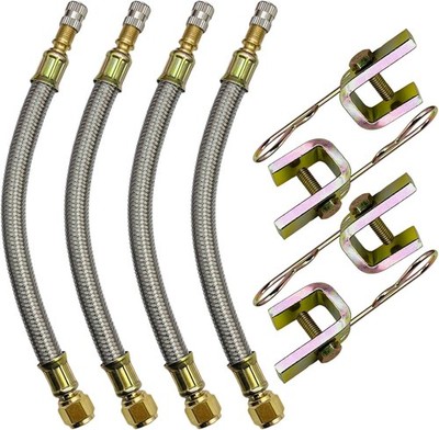 Flexible Hexagon Base Valve Stem Extensions, 4Pcs 7''/18 Size: 4 Pack 7/ 180 mm