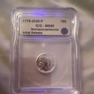 1776-2026-P Roosevelt Dime 10C ICG MS66 Initial Release