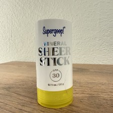 Supergoop Mineral Sheer Stick SPF 30 0.70oz/20g EXP 07/2026 New No Box