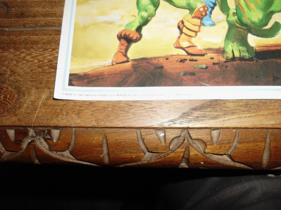 MOTU MASTERS OF THE UNIVERSE POSTER CATALOGO MATTEL 1984 ITALIANO - Immagine 3 di 4