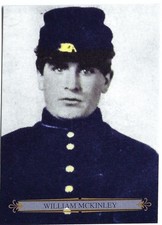 2015 HISTORIC AUTOGRAPHS CIVIL WILLIAM McKINLEY CARD 48