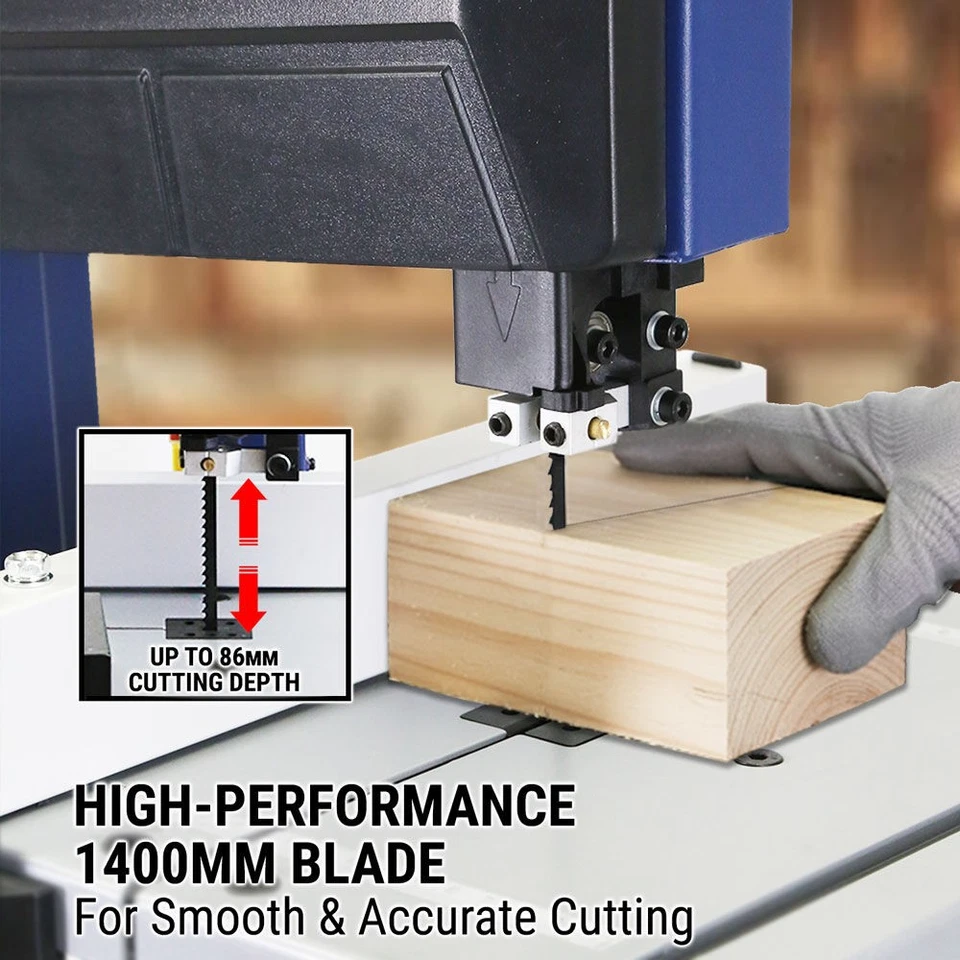 400W Bandsaw Band Saw Wood Benchtop Timber Vertical Machine Woodworking Cutter - image 4 of 4