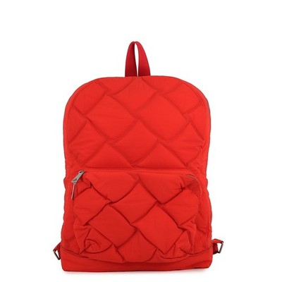 Bottega Veneta Maxi INTRECCIATO Backpack Nylon Tomato 652188