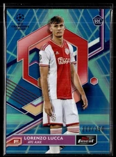 2023-24 FINEST CL BLUE AQUA VAPOR /250 ROOKIE LORENZO LUCCA AFC AJAX