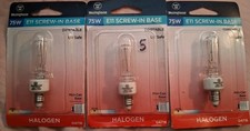 3 Westinghouse 75W Dimmable E11 Mini Candelabra Base Light Bulbs