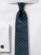 Brooks Brothers Makers Mens Vintage Silk Tie Navy Blue Sky Multi Dashed Striped