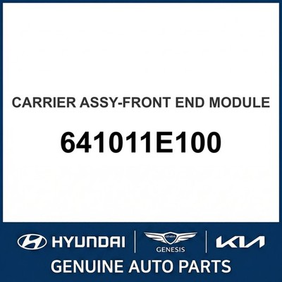 2006-2011 Hyundai Accent Carrier Assembly-Front End Module OEM New 641011E100