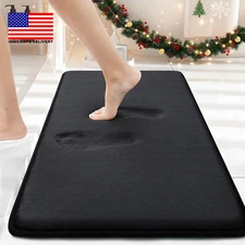 Memory Foam Bath Mat 30X20, Extra Soft and Absorbent Bathroom Mats, Non Slip Was