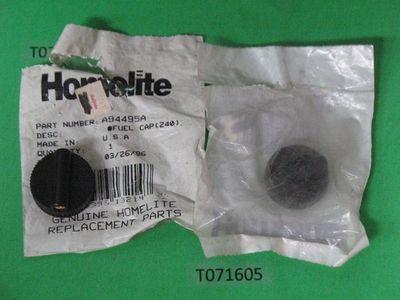 #ad #ad 2 OEM Genuine HOMELITE A94495A black gas fuel fill cap selected 240 245 saw NOS $12.99
