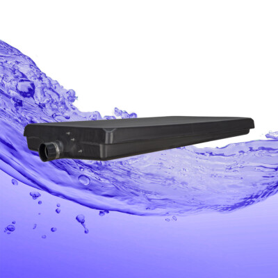 RecPro RV 35 Gallon Black Waste Water Holding Tank   w/ Fill Sensors, 54'' x 32''