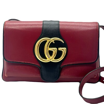 Rare] Gucci Shoulder Bag GG Marmont Leather 550129 Authentic | eBay