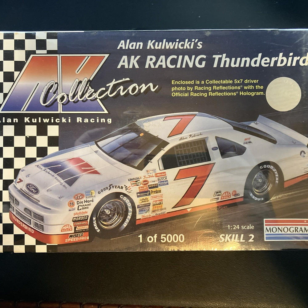 Alan Kulwicki AK Racing Thunderbird Diecast Model Car Factory Sealed New in Box