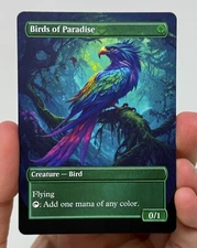 Birds of Paradise Proxy Card with Custom designed art