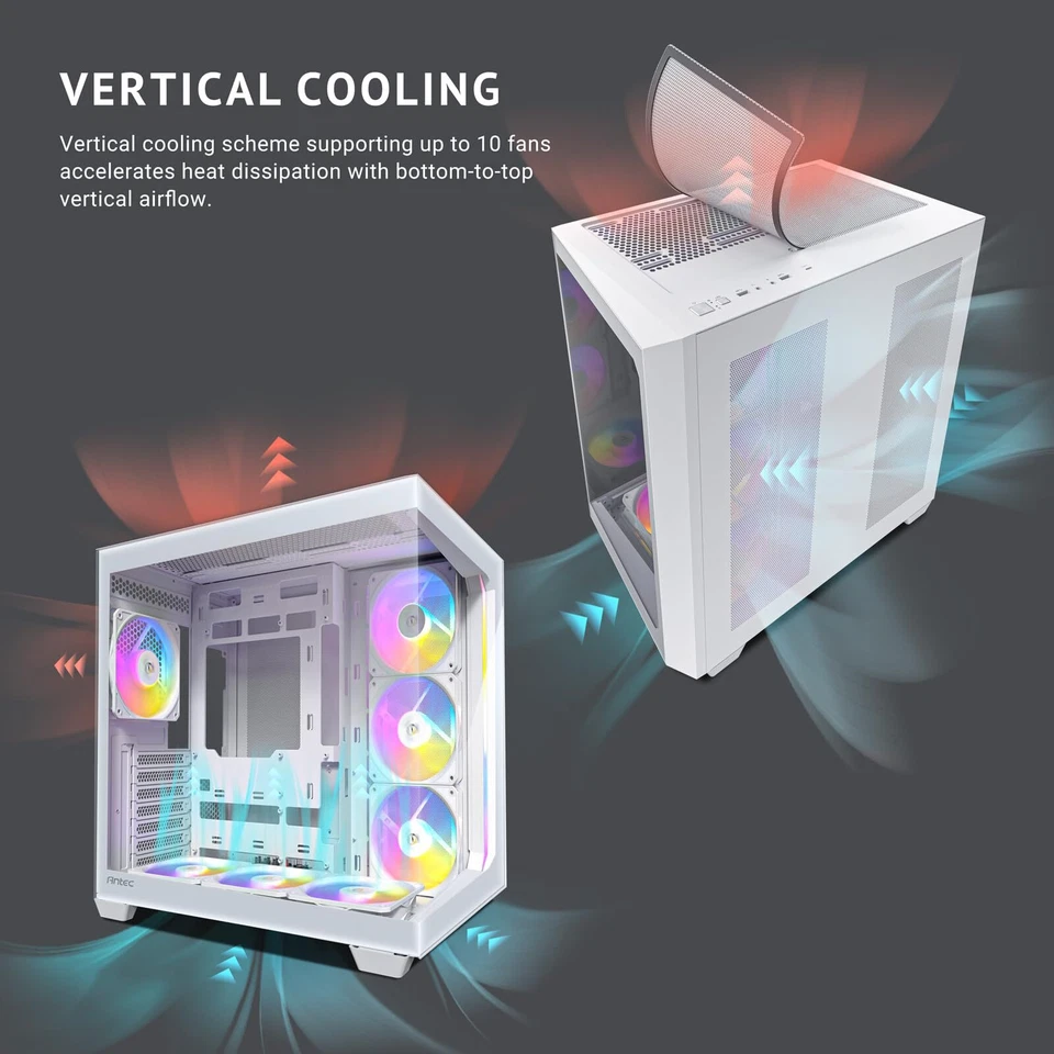 C5 ARGB Mid Tower PC Case with 7 PWM Fans and Tempered Glass Panels - Image 3 of 4