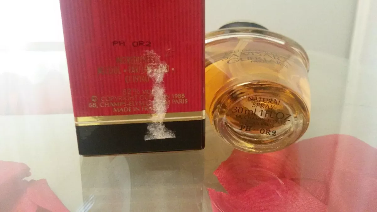 VINTAGE GUERLAIN SAMSARA EAU DE TOILETTE 30 ml SPRAY.