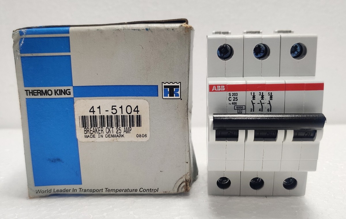Thermo King 41-5104 Breaker CKT 25 AMP / ABB S203 C25 ~ 400
