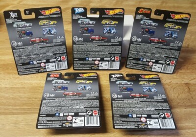 Hot Wheels Pop Culture Marvel Ultimate X-Men Complete Set of 5