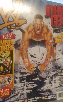 WWE Magazin September 2010 Wrestling John Cena + 4 Poster (Summerslam 2010)