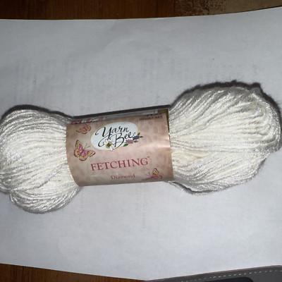 Yarn Bee Yarn FETCHING - #200 Diamond - 1.8 oz Partial skein shimmer sparkle