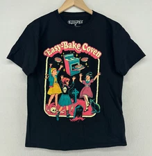 CREEPY CO. Shirt Mens XS EASY BAKE COVEN STEVEN RHODES Novelty Funny Black