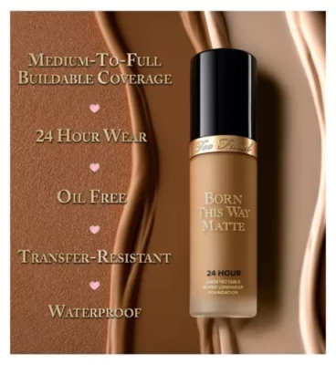 Too Faced Born This Way matt 24 Stunden lang getragene Foundation Wählen Sie Ihren Farbton NEU