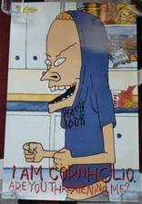 Beavis and Butt-head “I am CORNHOLIO” POSTER Vintage 1995 MTV Butthead