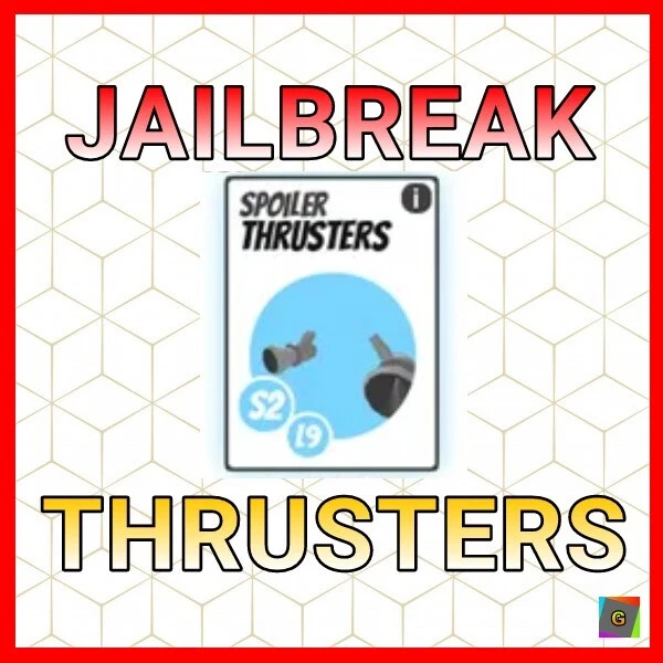 ❗️NEW & CHEAP❗️- Jailbreak: Thrusters 🚘 | Roblox 🎮 | Quick Delivery 🚚