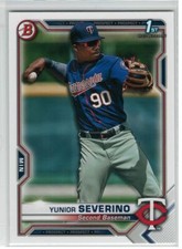 Yunior Severino  2021 Bowman Baseball #BP-140 1st Bowman Twins