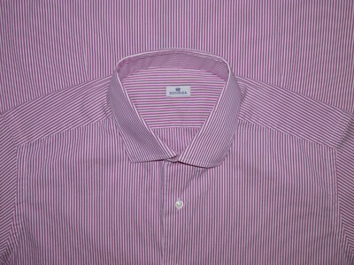 EUC SONRISA ITALY Men's Size 16-41/L/G/Large Shirt Long Sleeve Handmade #1000084