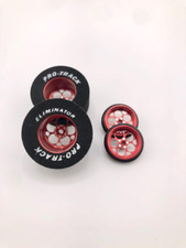 3/32 axle Red Magnum Slot Car Drag Tires 1 3/16 Tall x .500 wide
