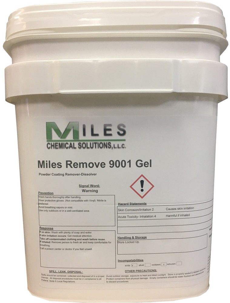 Remove 9001 Powder Coat Remover to "remove powder coating  at room temperature"!