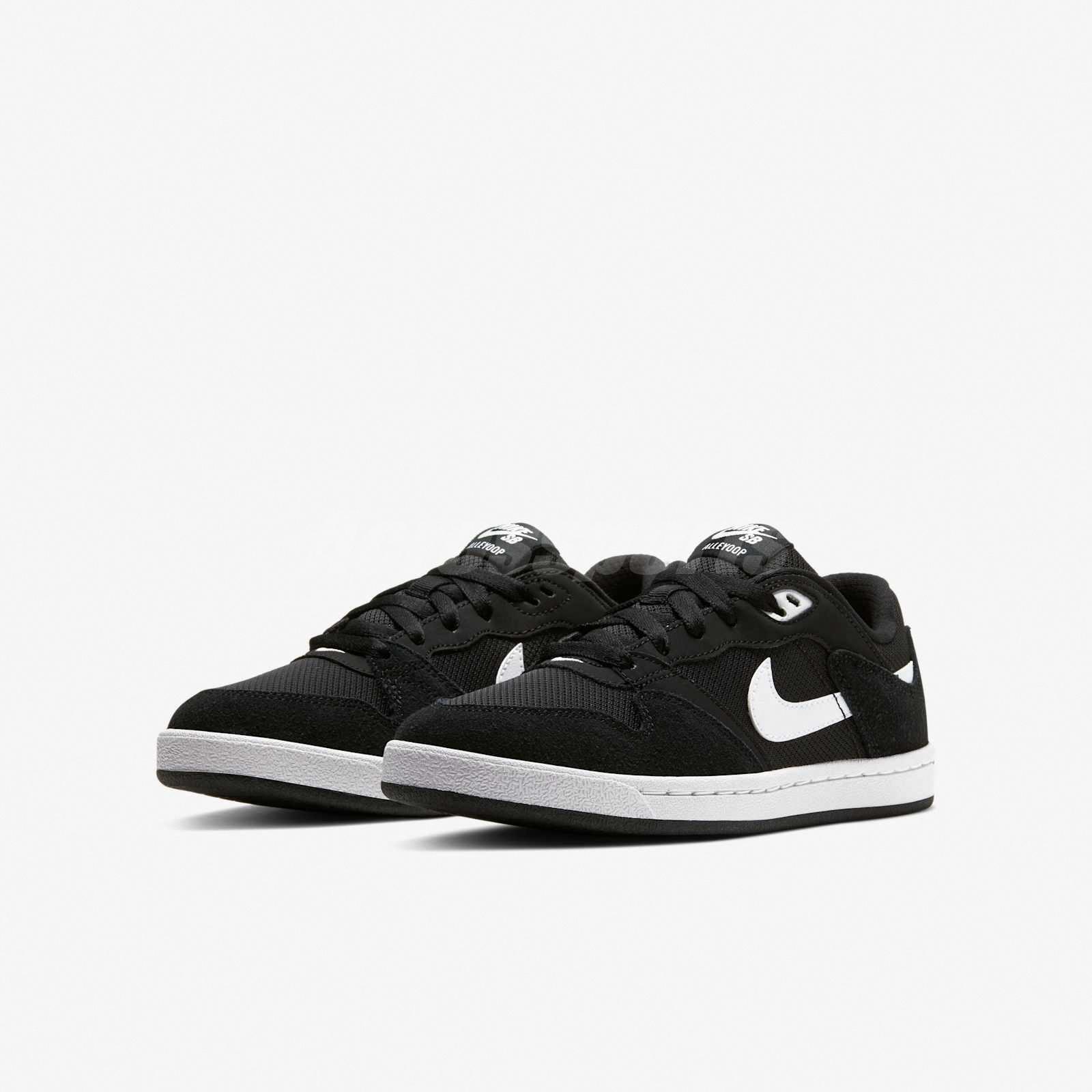 Nike SB Alleyoop GS Black White Kids Youth Women Skate Boarding Shoes CJ0883-001