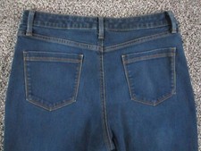 Bandolino Jeans Womens 14 Blue Denim Amy Modern Straight Leg High Rise 33x29