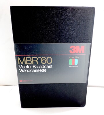3M MBR 60 Master Broadcast Videocassette - Color Plus 
